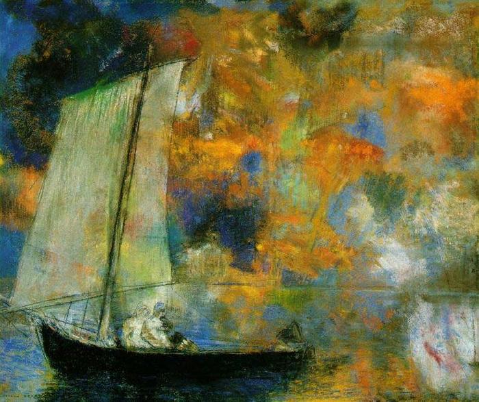 Odilon Redon Flower Clouds, china oil painting image
